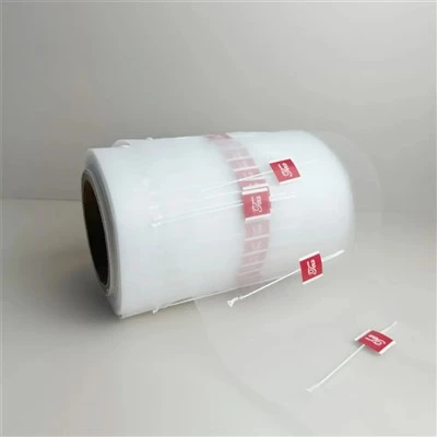 Sachets de thé vides avec ficelle et étiquette